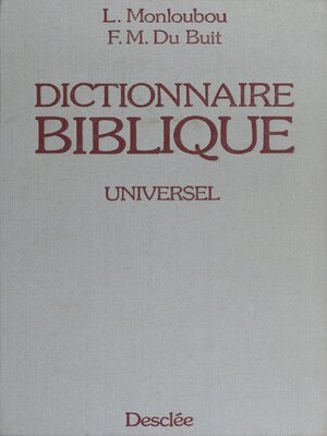 cover image of Dictionnaire biblique universel